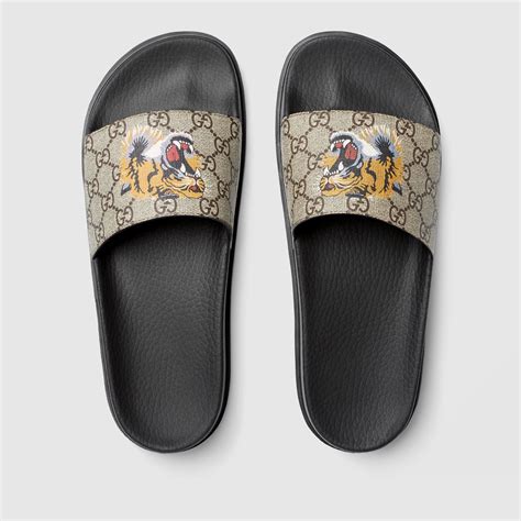 gucci slides tiger fake|gucci gg supreme slides.